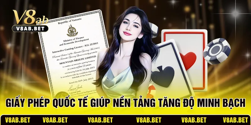 Các giấy phép quốc tế giúp nền tảng tăng độ minh bạch