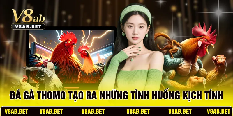 Đá gà Thomo tạo ra những tình huống kịch tính