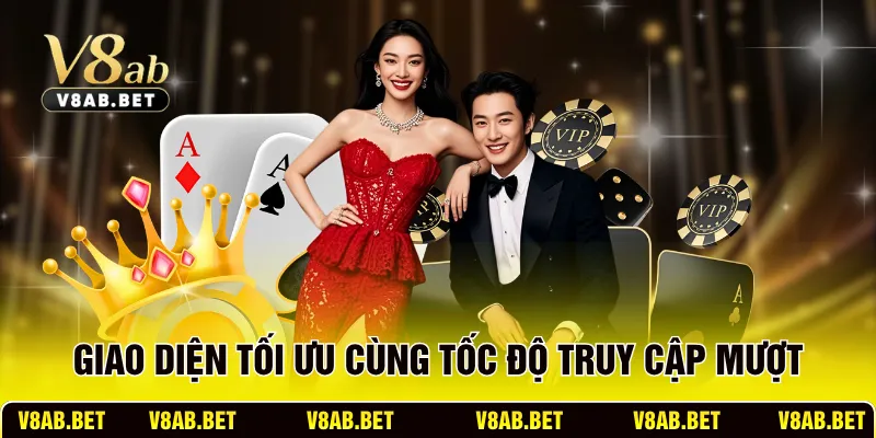 Giao diện tối ưu cùng tốc độ truy cập mượt