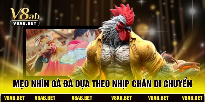 Mẹo nhìn gà đá dựa theo nhịp chân di chuyển